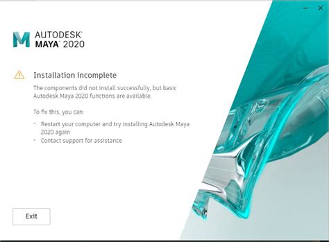 Solved: Problem installing Maya 2020 .